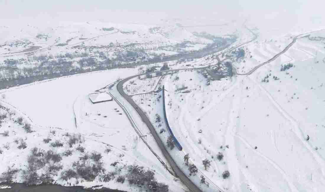 Erzincan Güzergahındaki Yolculuğu Dron Kamerasıyla Görüntülendi