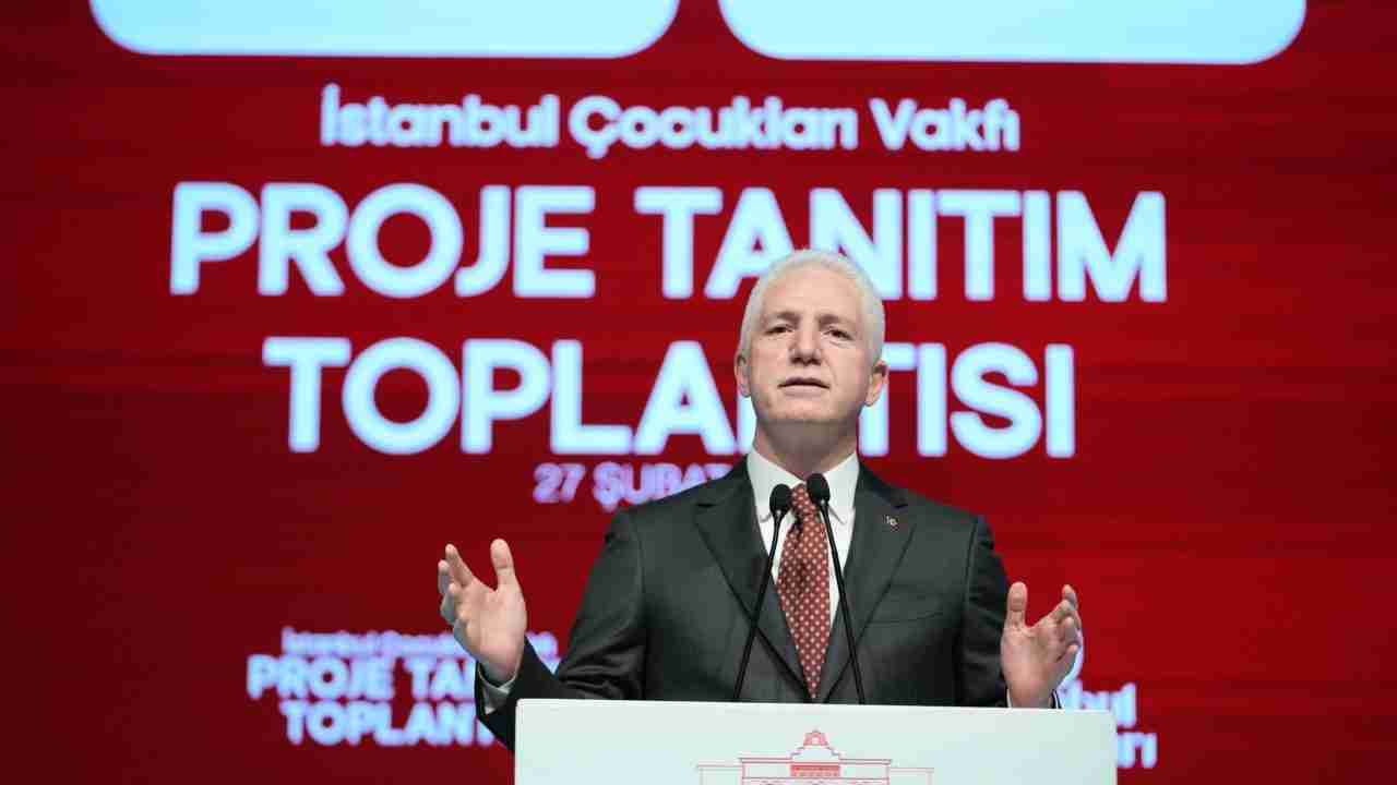 İstanbul Valisi Davut Gül, başkanlığını yaptığı İstanbul’un Çocukları Vakfı Proje
