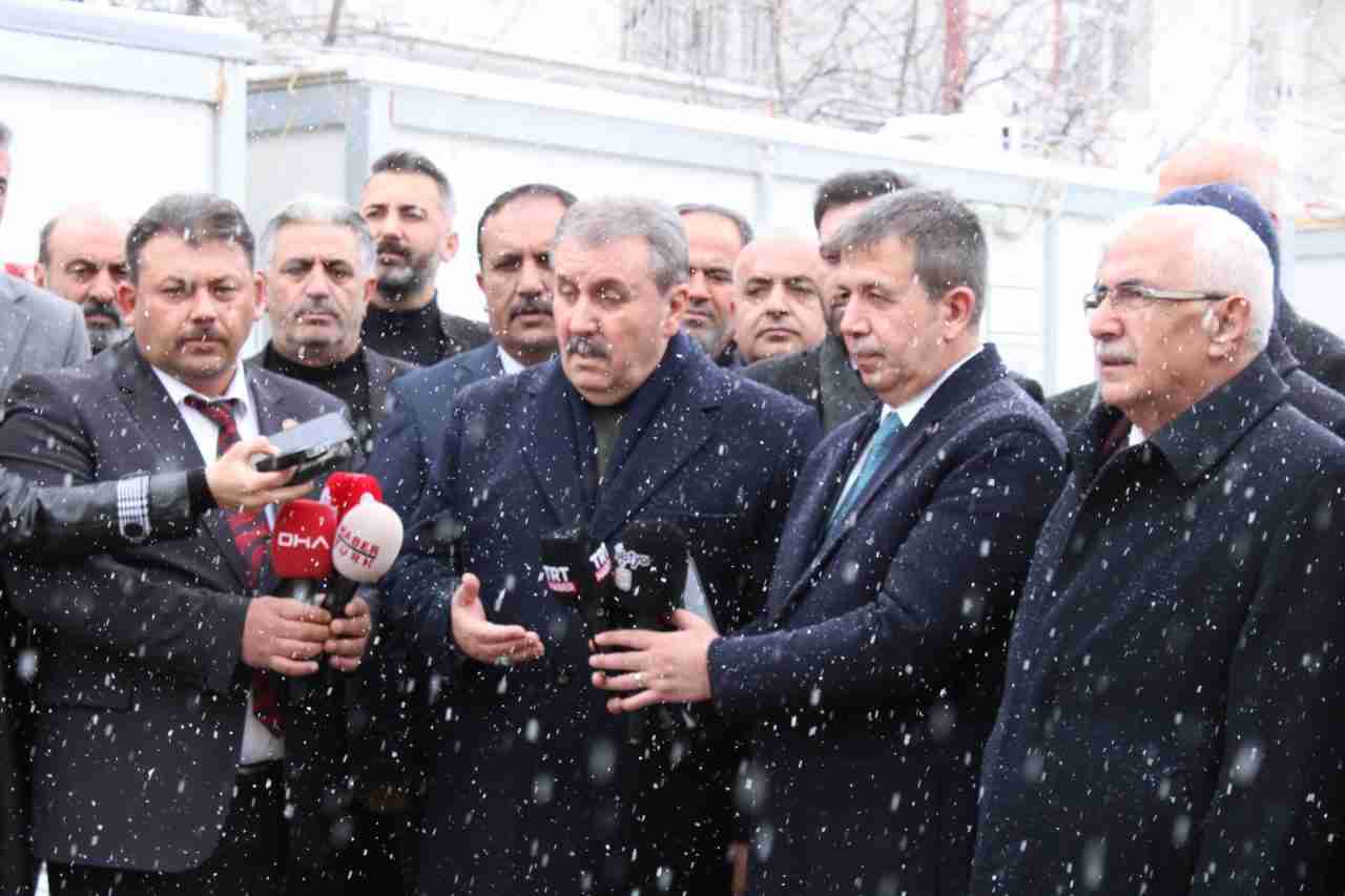 Büyük Birlik Partisi (BBP) Genel Başkanı Mustafa Destici, Kahramanmaraş merkezli