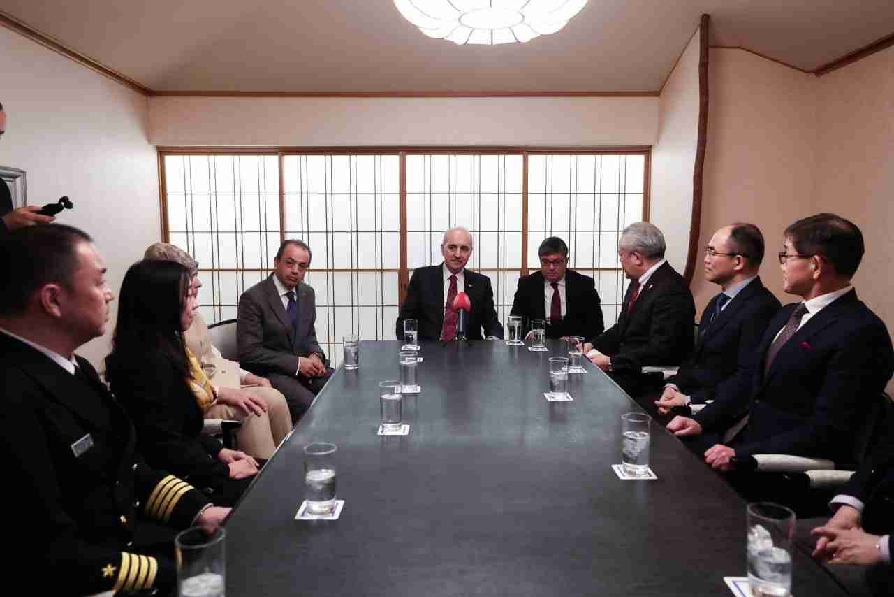 Japon Ekibine Teşekkür TBMM Başkanı Numan Kurtulmuş, resmi temaslarda bulunmak