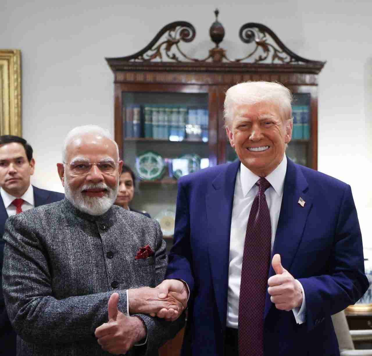 ABD Başkanı Donald Trump, Beyaz Saray’da Hindistan Başbakanı Narendra Modi’yi
