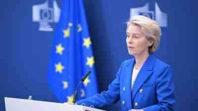 Ukrayna’ya Destek Vurgusu AB Komisyonu Başkanı Ursula von der Leyen,