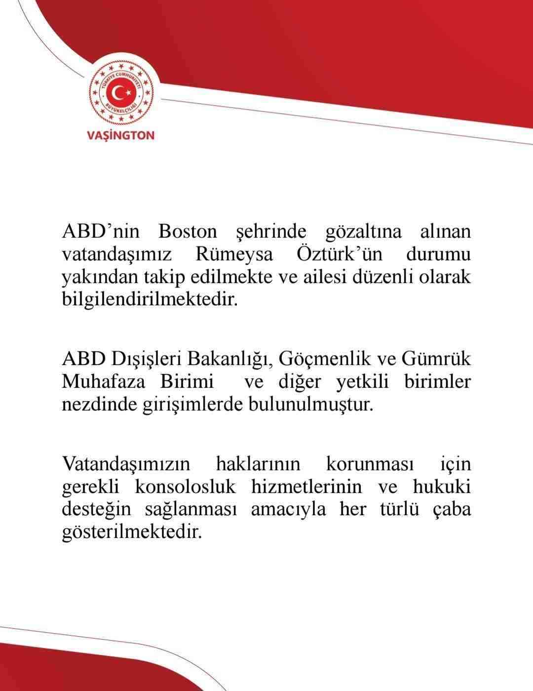 ABD’nin Massachusetts eyaletinde bulunan Tufts Üniversitesi’nde doktora eğitimi gören Türk