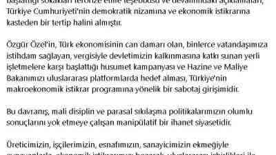 “CHP’nin Sokakları Terörize Etme Teşebbüsüne Şahit Oluyoruz” AK Parti Genel
