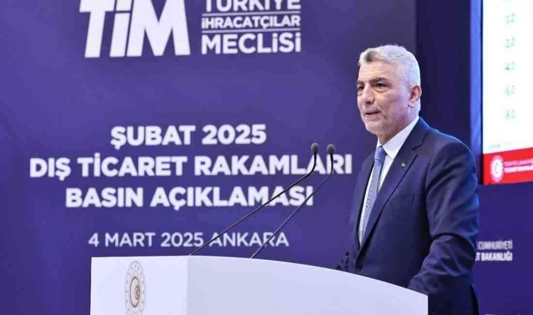 Ticaret Bakanı Ömer Bolat, 2025 yılı Şubat ayı ihracat rakamlarını