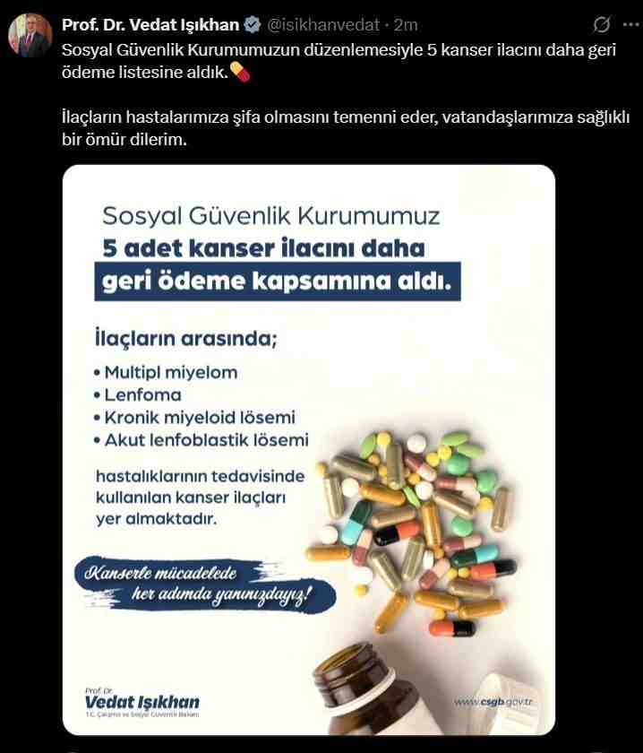 Çalışma ve Sosyal Güvenlik Bakanı Vedat Işıkhan, Sosyal Güvenlik Kurumu’nun