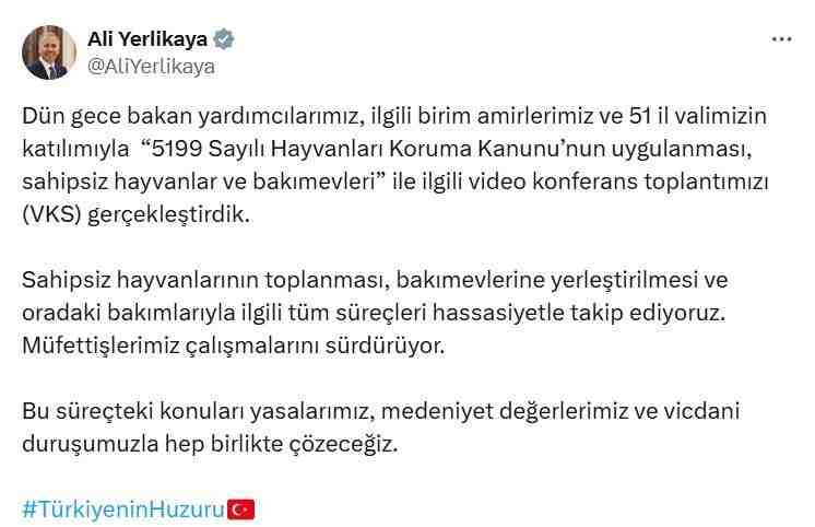 51 İlin Valisi ile Video Konferans Toplantısı Yapıldı İçişleri Bakanı