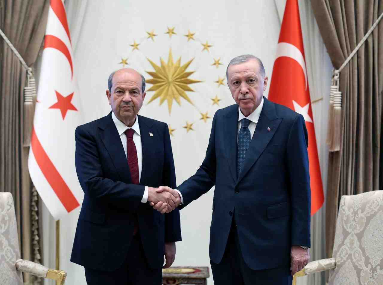 Cumhurbaşkanı Recep Tayyip Erdoğan, Kuzey Kıbrıs Türk Cumhuriyeti (KKTC) Cumhurbaşkanı