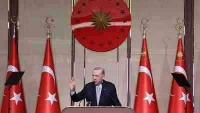 Cumhurbaşkanı Recep Tayyip Erdoğan, Beştepe Millet Sergi Salonu’nda düzenlenen ‘Emekçiler