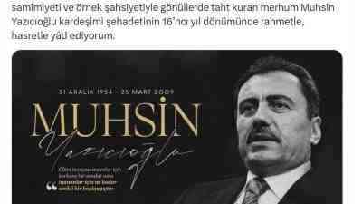 Cumhurbaşkanı Recep Tayyip Erdoğan, Büyük Birlik Partisi’nin merhum Genel Başkanı