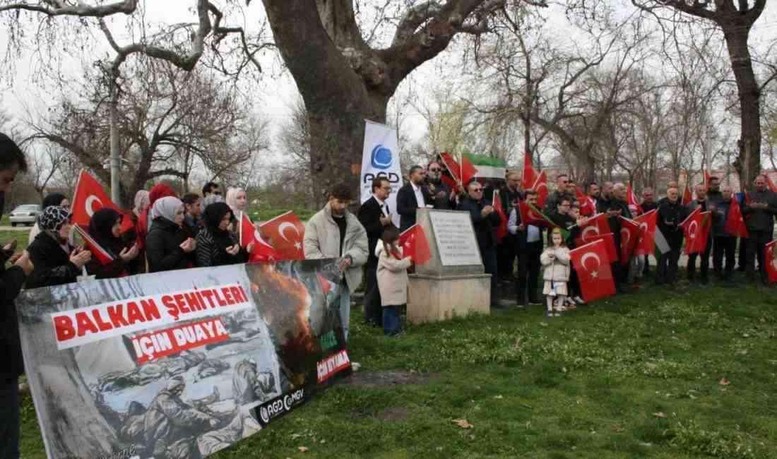 Edirne’de Anadolu Gençlik Derneği (AGD) tarafından 26 Mart Balkan Şehitlerini