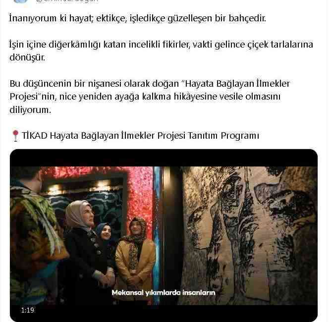 Cumhurbaşkanı Recep Tayyip Erdoğan’ın eşi Emine Erdoğan, Türkiye İş Kadınları