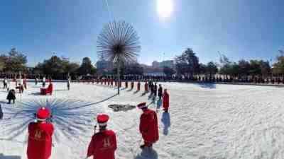 Erzurum’un düşman işgalinden kurtuluşunun 107’nci yıl dönümü, Atatürk Anıtı önündeki