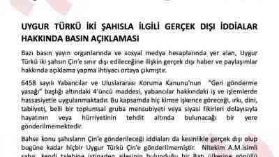 Bakanlıktan Resmi Açıklama Geldi İçişleri Bakanlığı Göç İdaresi Başkanlığı, bazı