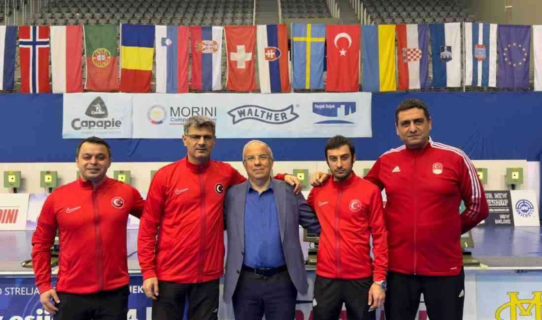 Milli atıcılar Yusuf Dikeç, İsmail Keleş ve Buğra Selimzade, Hırvatistan’da