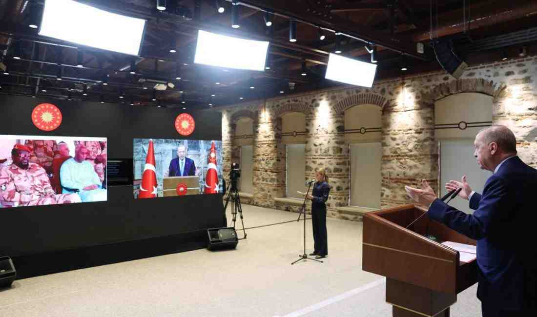 Cumhurbaşkanı Recep Tayyip Erdoğan, Gine'nin başkenti Konakri’de inşa edilen ve
