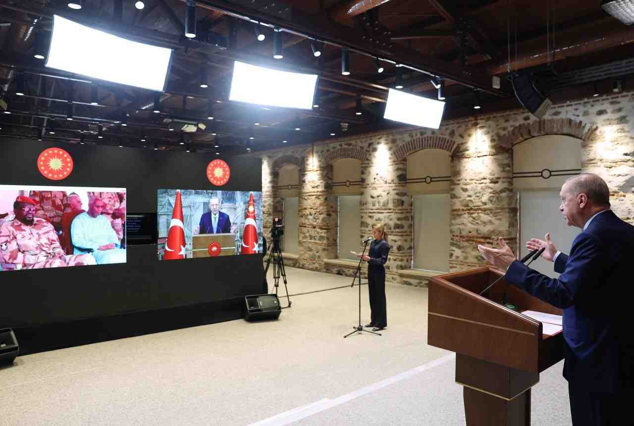 Cumhurbaşkanı Recep Tayyip Erdoğan, Gine'nin başkenti Konakri’de inşa edilen ve