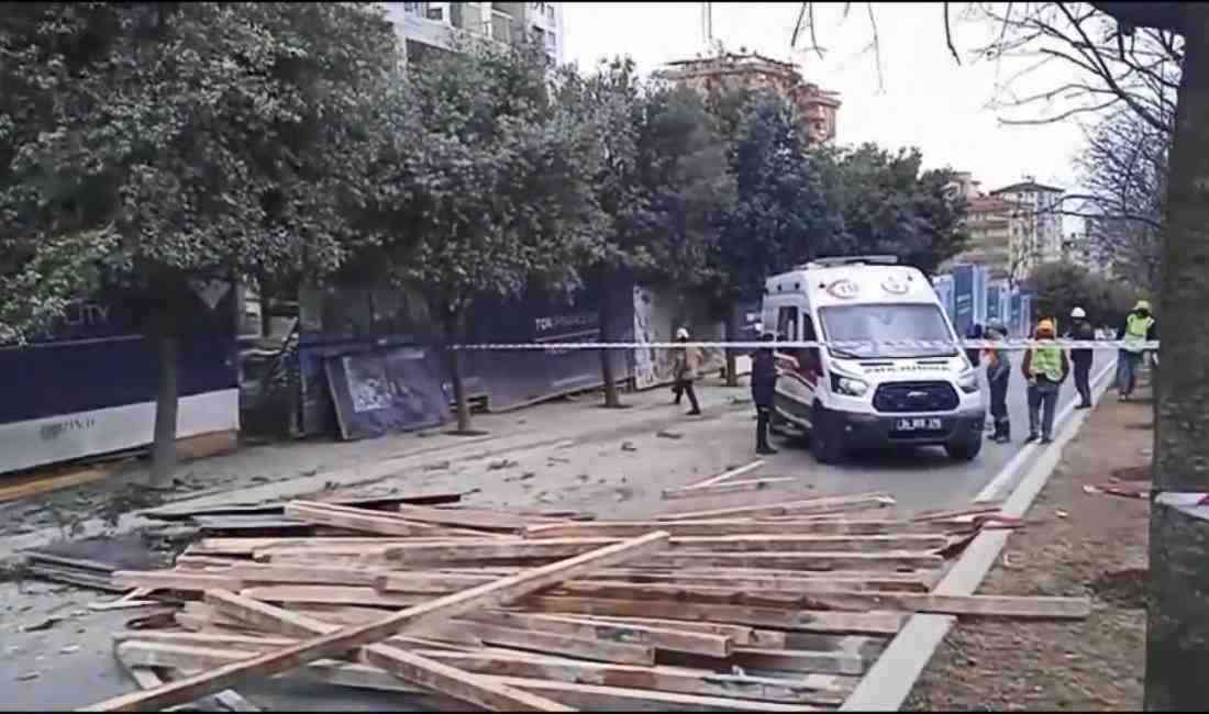 Ümraniye Atakent Mahallesi’nde yapımı devam eden 7 katlı bir inşaatın