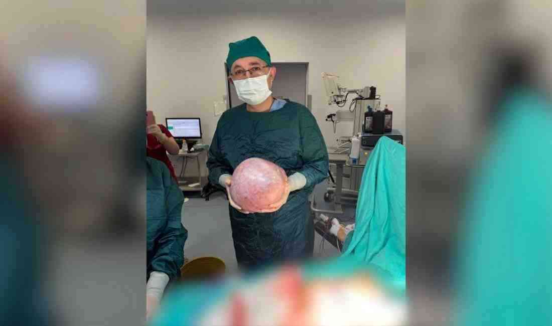 Malatya’da karın ağrısı şikayetiyle hastaneye giden Semra Akgeyik’in (43) rahminde