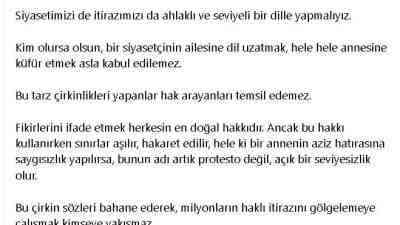 Ankara Büyükşehir Belediye Başkanı Mansur Yavaş, sosyal medya hesabından yaptığı