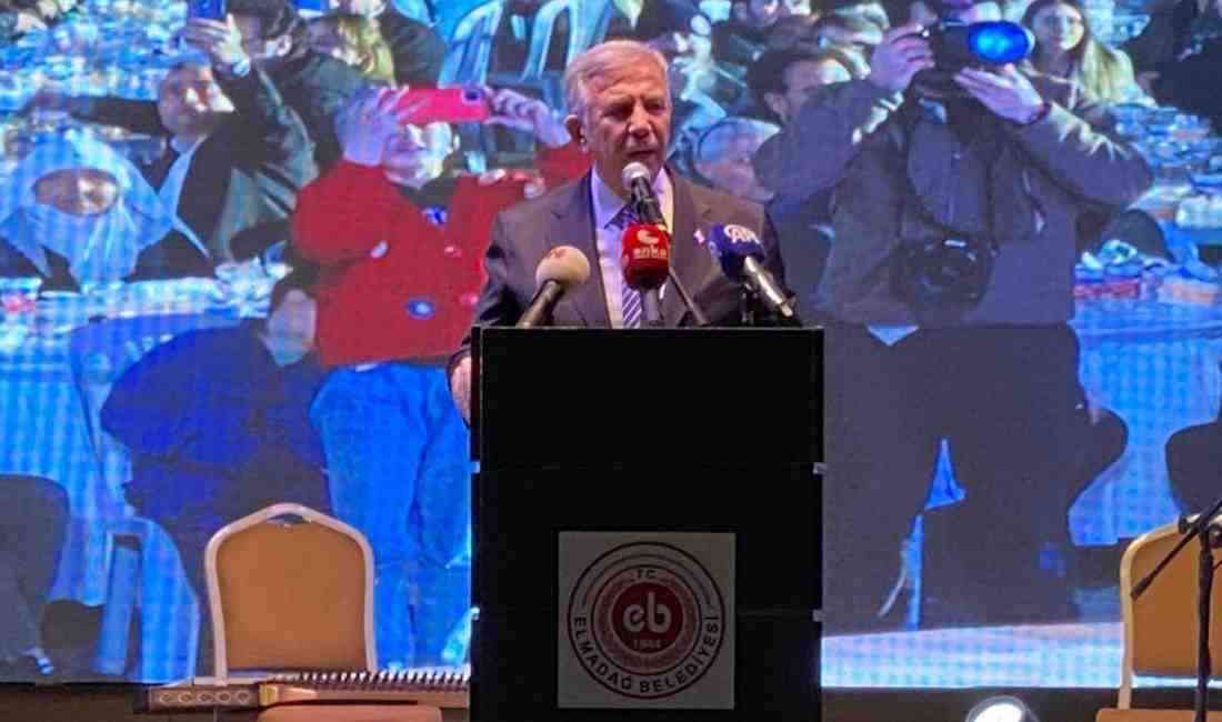 Ankara Büyükşehir Belediye (ABB) Başkanı Mansur Yavaş, Elmadağ’da vatandaşlarla iftar