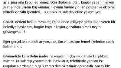 “Bu Girişimler Asla Kabul Edilemez” Ankara Büyükşehir Belediye Başkanı Mansur