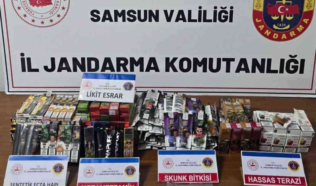 Samsun’un Atakum ilçesinde, uyuşturucu ticareti yaptığı tespit edilen V.M. (47)