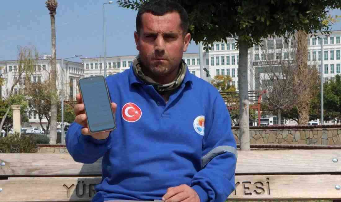 Adana’da belediye temizlik personeli olarak çalışan Gökhan Karaman (35), gece