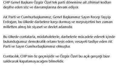 AK Parti Genel Başkan Vekili Efkan Ala, sosyal medya hesabı