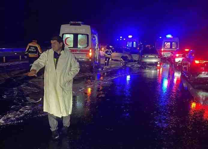 Hava Şartları Kazaya Neden Oldu Aksaray’da akşam saatlerinde etkili olan