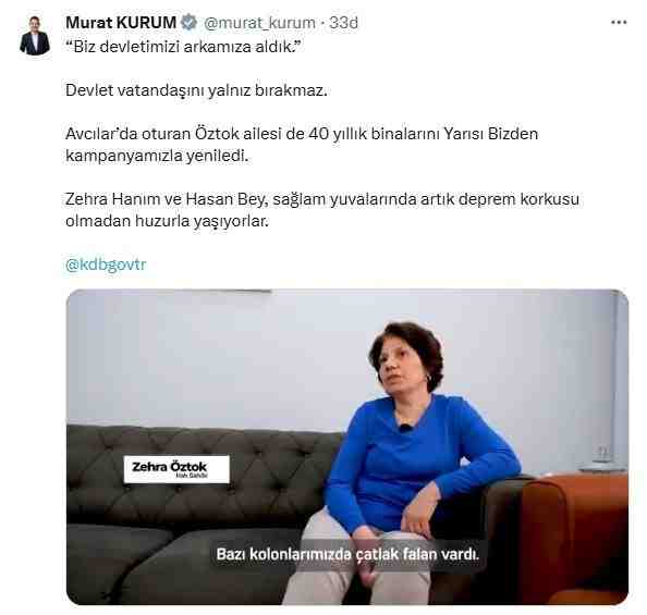 Bakan Kurum, Öztok Ailesi’nin Dönüşüm Hikayesini PaylaştıÇevre, Şehircilik ve İklim