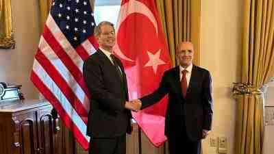 Hazine ve Maliye Bakanı Mehmet Şimşek, ABD’nin başkenti Washington’da ABD