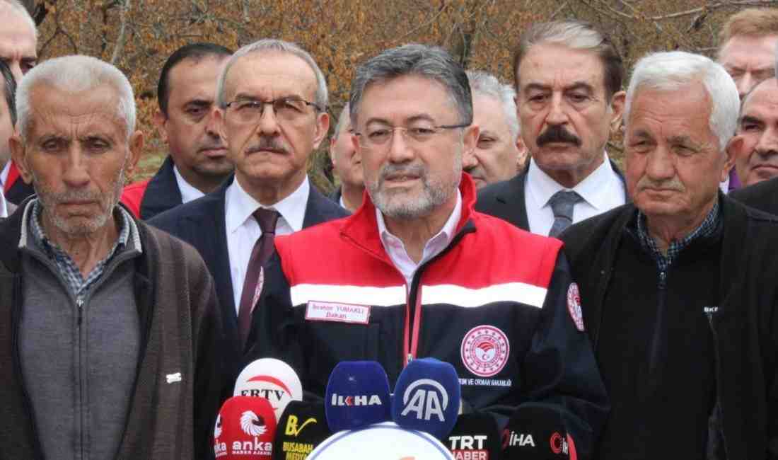 Tarım ve Orman Bakanı İbrahim Yumaklı, 27 Temmuz 2025 tarihinde