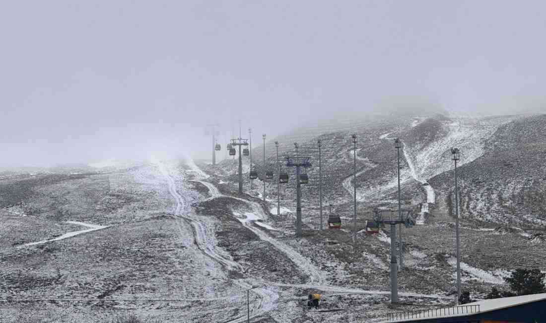 Sağanak Yerini Kar Yağışına Bıraktı Türkiye’nin önemli kış turizm merkezlerinden