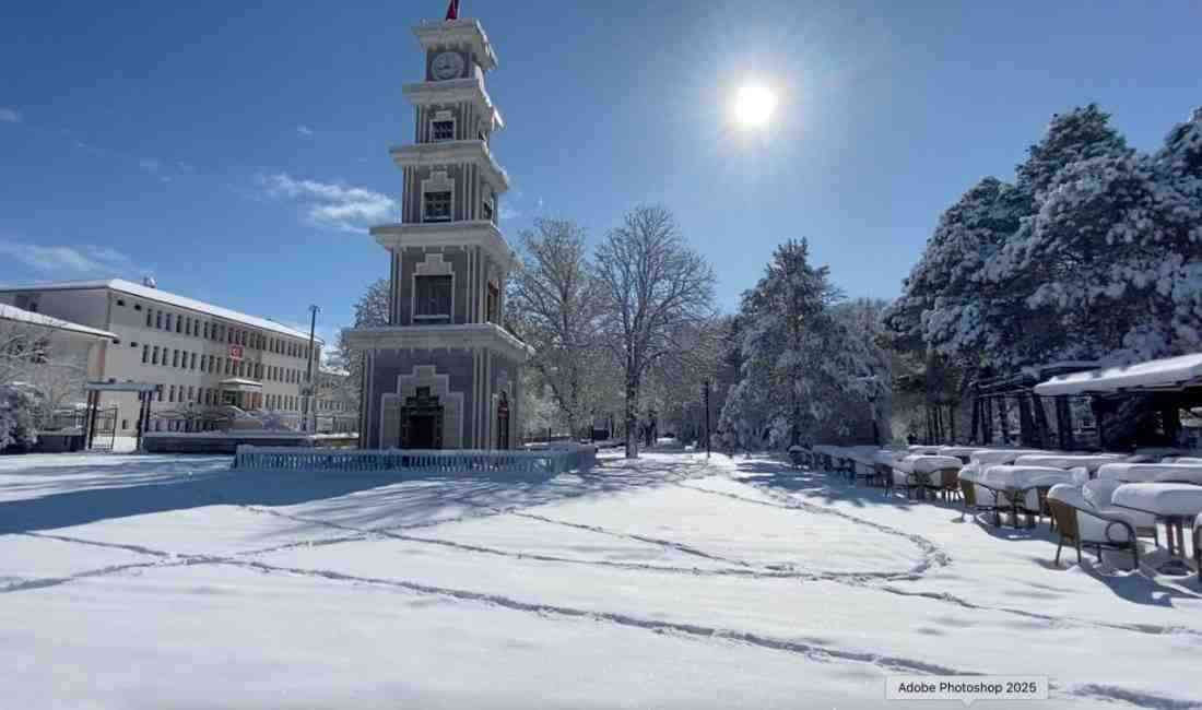 Nisan Ayında Sürpriz Kar Yağışı Erzincan’da son bir haftadır etkili