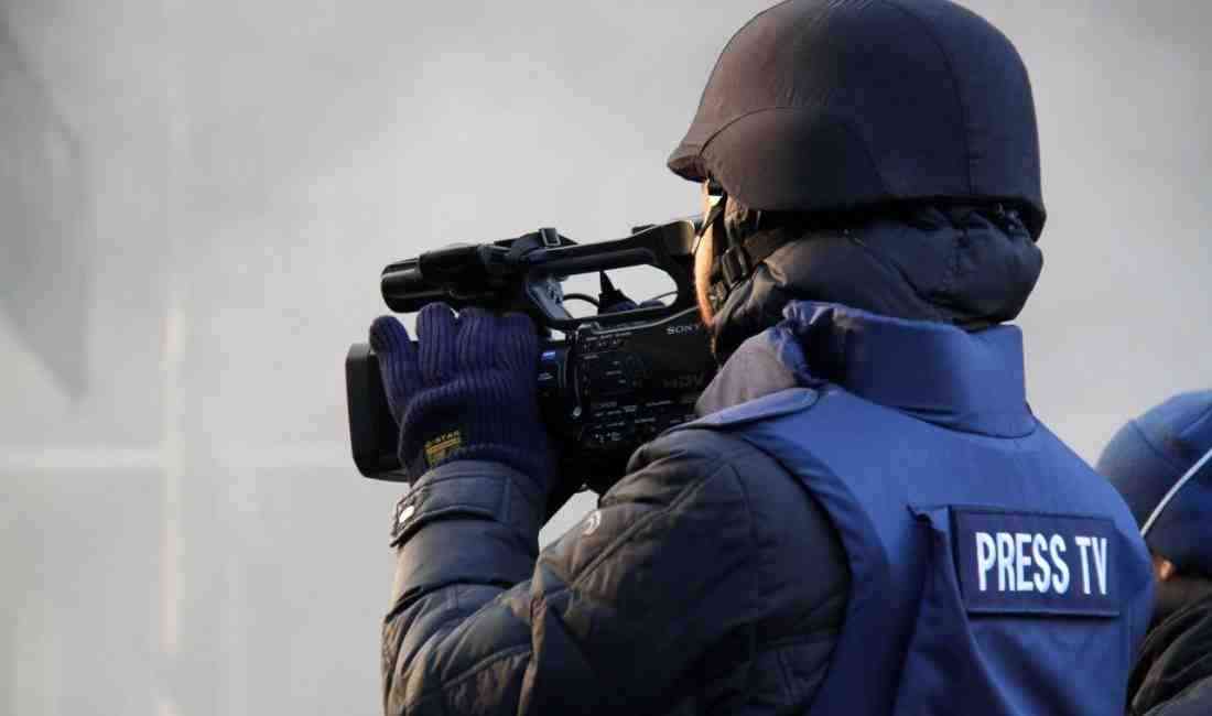 İsrail’in Gazze Şeridi’nin güneyinde yer alan Han Yunus kentinde gazetecilere