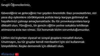 Vali Gül’den Sosyal Medya Üzerinden Uyarıİstanbul Valisi Davut Gül, sosyal