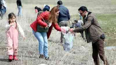 Erzurum’da etkili olan bahar yağmurları ve eriyen kar suları, her