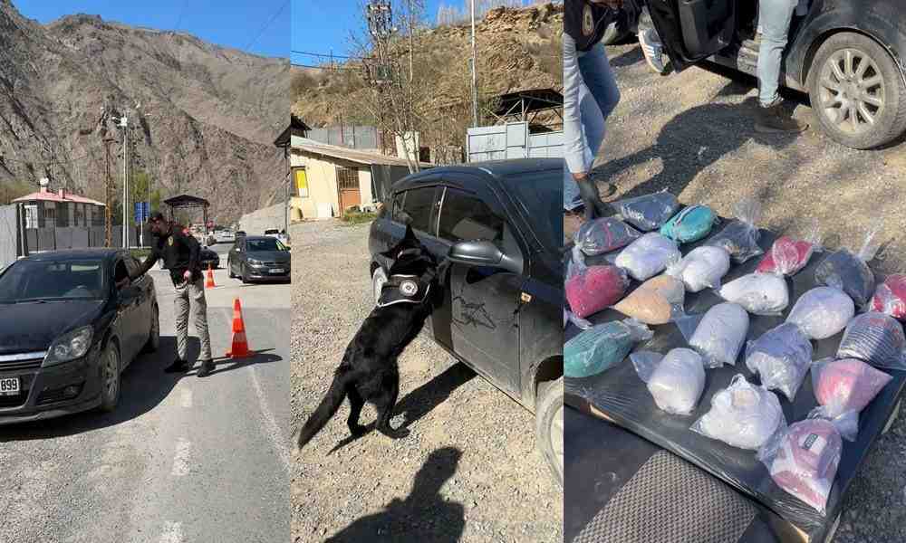 Kontrol Noktasında Şüpheli Araç Durduruldu Hakkari Emniyet Müdürlüğü ekipleri, kent