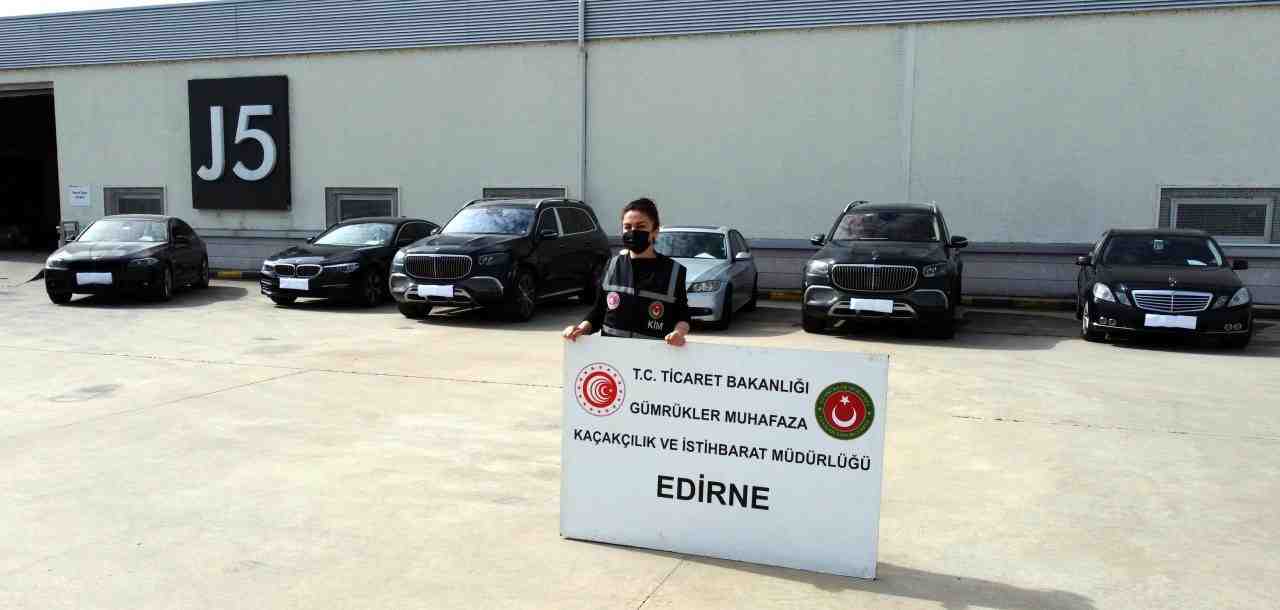 Edirne’de, sahte belgelerle Türkiye’ye getirilmeye çalışılan değeri 100 milyon lirayı