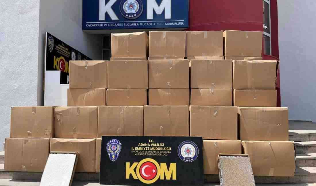 Adana’da polis ekiplerinin düzenlediği 3 ayrı operasyonda, piyasa değeri yaklaşık