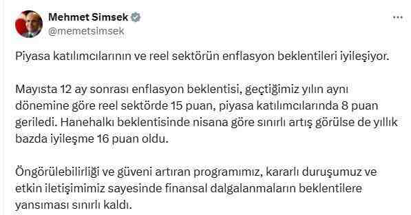 Reel Sektör ve Piyasa Katılımcılarında Pozitif Eğilim Hazine ve Maliye