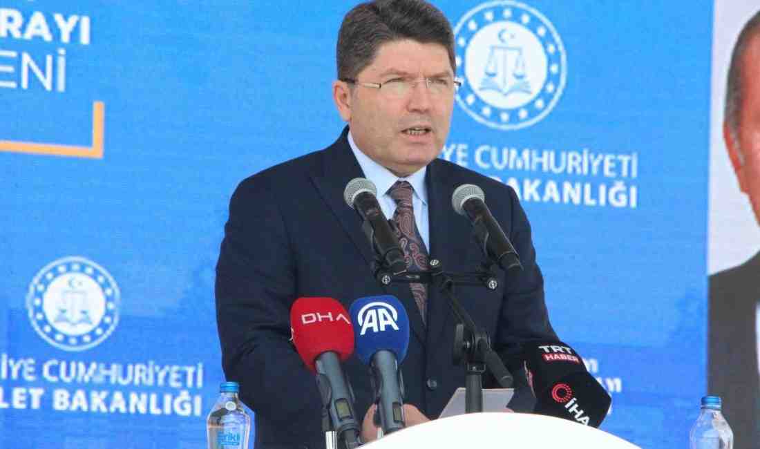 Adalet Bakanı Tunç: “Terörsüz Türkiye Hedefiyle Kararlılıkla Yolumuza Devam Edeceğiz” Hatay’da iki yeni adalet sarayının temeli atıldı, deprem davalarının yüzde