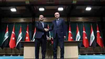 Cumhurbaşkanı Recep Tayyip Erdoğan, Türkiye’ye resmi ziyarette bulunan Irak Başbakanı