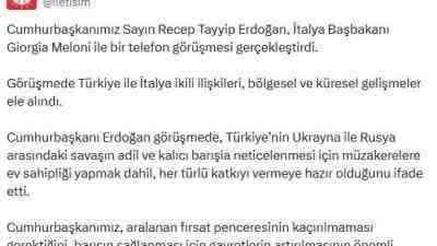 Türkiye-İtalya İlişkileri ve Küresel Gelişmeler Masaya Yatırıldı Cumhurbaşkanı Recep Tayyip