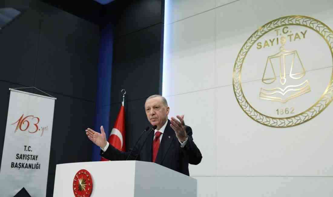 Cumhurbaşkanı Recep Tayyip Erdoğan, Sayıştay’ın 163’üncü kuruluş yıldönümünde düzenlenen törende