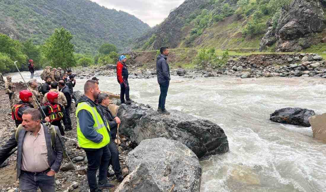 Hakkari’nin Yüksekova ilçesinde piknik sırasında Avaşin Deresi’ne giren ve akıntıya
