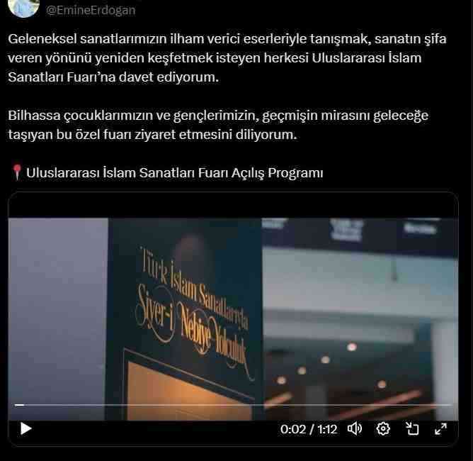 İslam Sanatlarının En Güzel Örnekleri Ankara’da SergileniyorCumhurbaşkanı Recep Tayyip Erdoğan’ın