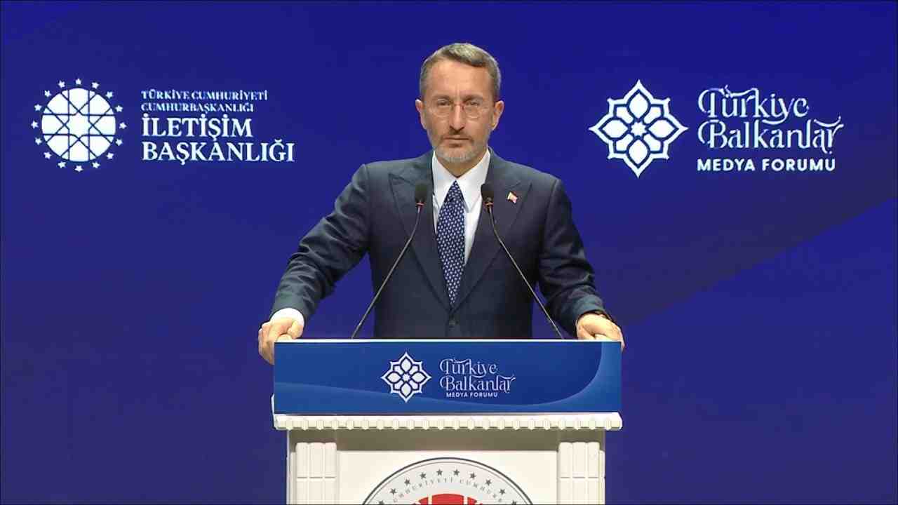 Cumhurbaşkanlığı İletişim Başkanı Fahrettin Altun, İletişim Başkanlığı tarafından düzenlenen Türkiye-Balkanlar