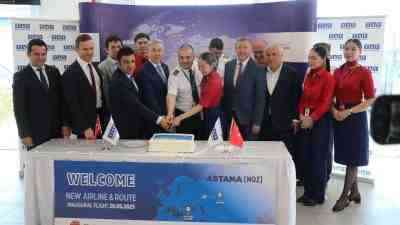 Gazipaşa-Alanya Havalimanı, Kazakistan merkezli havayolu şirketi FlyArystan’ın Astana’dan gerçekleştirdiği ilk